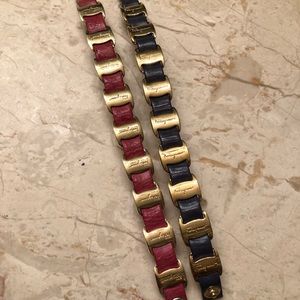 Ferragamo Leather Bracelets